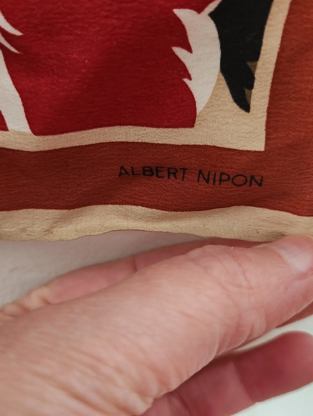 Vintage Albert Nipon Silk Scarf 31